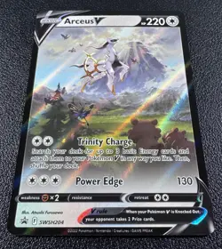 Pokemon Arceus V Sword & Shield Promo Full Art Holofoil SWSH204 - Image 2