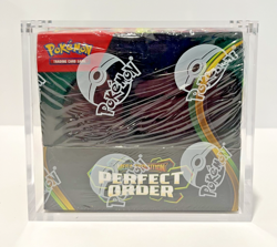 Pokemon Mega Evolution Perfect Order Booster Box, Sealed + Acrylic Case Included - Image 1
