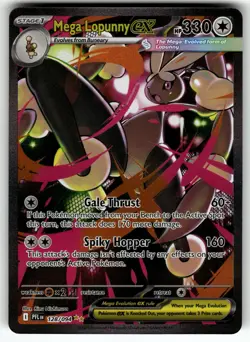 Mega Lopunny ex 128/094 Special Illustration Rare Phantasmal Flames Pokemon NM - Image 1