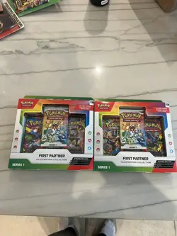 Pokemon TCG 2x First Partner Illustration Collection Box 📦 | Brand New Sealed - Image 1
