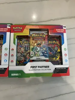 Pokemon TCG 2x First Partner Illustration Collection Box 📦 | Brand New Sealed - Image 2