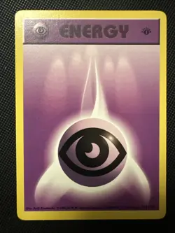 1x LP Psychic Energy 1st Edition Base Set Shadowless English Pokemon 101/102 - Image 1