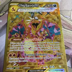 Charizard ex - 228/197 Obsidian Flames Gold Pokemon - NM - Image 5