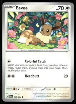 Pokemon TCG Eevee Common Regular - Image 1