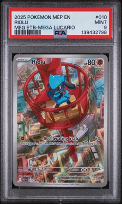 Pokemon TCG Riolu ETB Promo & Mega Lucario EX PSA 9 Bundle 🔥✨ - Image 2
