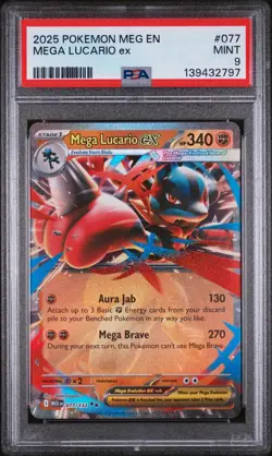 Pokemon TCG Riolu ETB Promo & Mega Lucario EX PSA 9 Bundle 🔥✨ - Image 3