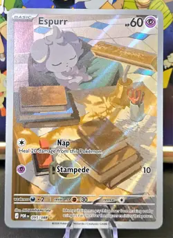 🔥 Pokemon TCG 🌟 Espurr 095/088 Illustration Rare Holo Me03: Perfect Order NM - Image 1