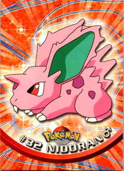 Nidoran #32 - Pokemon Topps - Green Logo - Image 1