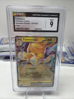 Pokemon Pawmot EX 2023 Obsidian Flames Hologram # 73/197 - Image 1