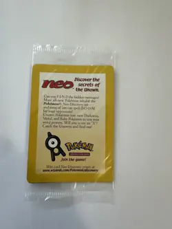 Sealed 2001 Entei Reverse Holo Pokemon Neo Discovery Black Star Movie Promo VTG - Image 2