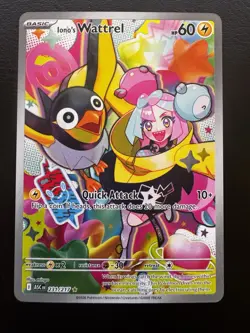 Pokemon TCG Iono's Wattrel Full Art Holo Illustration Rare EN 231/217 - Image 1