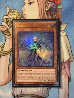 YuGiOh! POTE-EN015 Tearlaments Reinoheart Unlimited Ultra Rare NM - Image 1