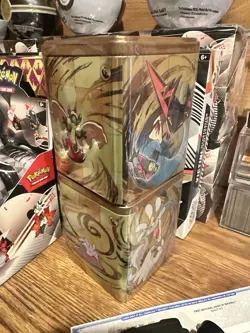 2 Pokemon TCG: 2024 Stacking Tin Dragon - 3 Packs, 2 Stickers! Factory Sealed!!! - Image 1