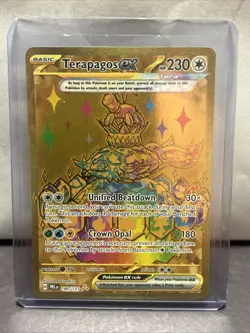 Terapagos ex 180/131 Prismatic Evolutions Hyper Rare Pokemon TCG - Image 1
