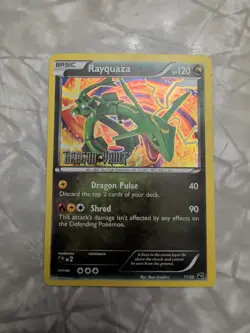 Rayquaza 11/20 Dragon Vault Holo Rare Pokemon TCG Card LP Stamped - Image 1