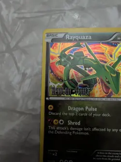 Rayquaza 11/20 Dragon Vault Holo Rare Pokemon TCG Card LP Stamped - Image 5