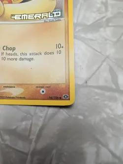 Pokemon Makuhita Emerald Reverse Holo Card 54/106 Stamped - Image 3