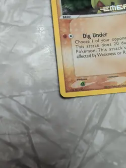 Larvitar 52/106 Reverse Holo Rare Stamped Pokemon Card EX Emerald - NM - Image 4