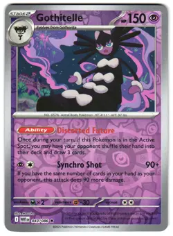 Gothitelle 043/086 NM Reverse Holo SV: White Flare Pokemon TCG - Image 1