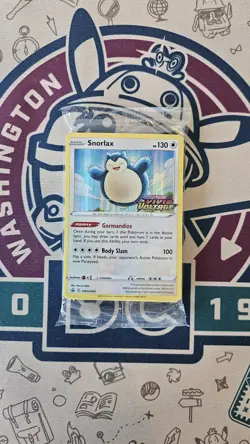 Sealed Snorlax SWSH068 Prerelease Sword Shield Promo Build Battle Deck Pokemon - Image 1