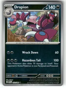 Drapion 052/088 Reverse Holo Perfect Order Pokemon TCG - Image 1
