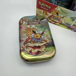 Prismatic Evolutions Empty Mini Tin Display - Art Set of 8 Eeveelutions NO PACKS - Image 5