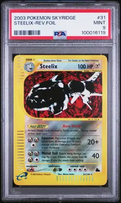 Steelix #32 Skyridge Reverse Holo Rare Pokemon 2003 PSA 9 - Image 1