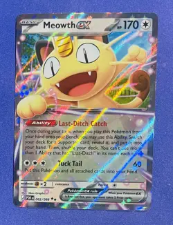 Pokemon MEOWTH EX 62/88 Double Rare Perfect Order: never played - Image 1