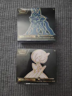 Pokemon Center Mega Evolution Gardevoir & Lucario ETB Set Sealed - Image 1