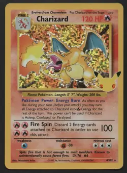 Pokemon TCG Celebrations 4/102 Charizard Holo Rare - Image 1
