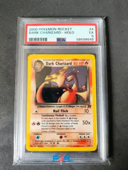 Pokemon Dark Charizard Team Rocket Holo PSA 5 - Image 1