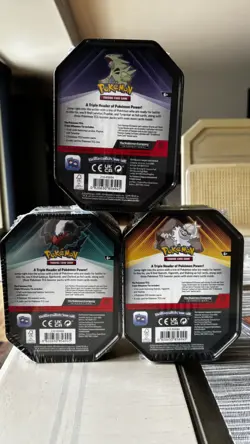 Pokemon TCG Slaking,Tyranitar & Darkrai - Lot Of 3 New Sealed Collectors Tins - Image 3