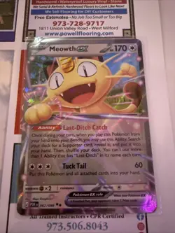 Pokemon TCG Me03: Perfect Order Meowth Ex 062/088 Double Rare Holo English NM - Image 1