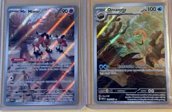 Pokemon TCG Omanyte 180/165 & Mr Mime 179/165 Scarlet & Violet 151 NM/LP - Image 1