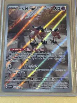 Pokemon TCG Omanyte 180/165 & Mr Mime 179/165 Scarlet & Violet 151 NM/LP - Image 3