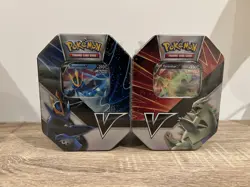 Pokemon V Striker Battle Tin Set Tyranitar V & Empoleon V - NEW SEALED - Image 1