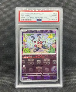 Mr Mime 122/165 Masterball PSA 10 Pokemon 151 Japanese Scarlet Violet Reverse - Image 1