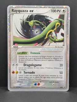 Rayquaza ex 039 EX 039 Nintendo Holo Promo Rare Pokemon TCG ITALIAN LP - Image 1