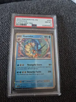 2023 POKEMON PAL EN-PALDEA EVOLVED 5-PACK MINI TIN #043 GYARADOS PSA 9 - Image 1