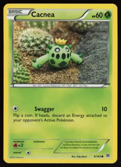 CACNEA 4/162 COMMON BREAKTHROUGH POKEMON LP - Image 1