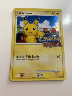 2009 Pokemon Rumble Pikachu Holo #7/16 Lp - Image 1