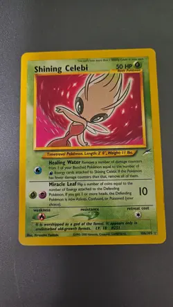 Shining Celebi 106/105 Neo Destiny Holo Ultra Rare Pokemon. PSA grade ready - Image 1