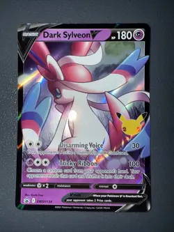 Pokemon TCG Dark Sylveon v SWSH134 Sword & Shield Black Star Promo Celebrations - Image 1