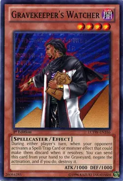 Gravekeeper's Watcher - LCYW-EN186 - Common - 1st Edition NM Yugioh Legendary Co - Image 1