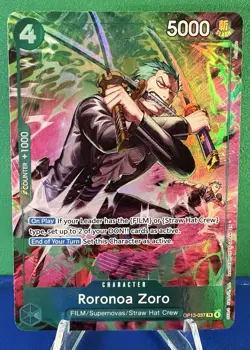 Roronoa Zoro TR (OP13-037) - One Piece Adventure on Kami’s Island - Near Mint - Image 1