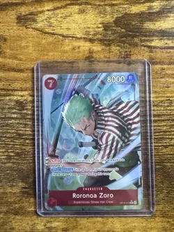 One Piece The Azure Sea's Seven - RORONOA ZORO (Alternate Art) #OP14-015 ENGLISH - Image 1