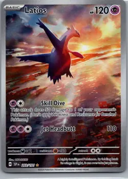 Latios 203/191 SV08: Surging Sparks Pokemon TCG Illustration Rare NM - Image 1