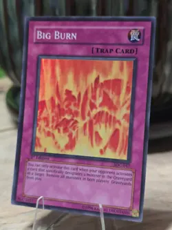 1st Edition Holo ☄ YuGiOh BIG BURN Super Rare ** IOC-047 ** NM/VLP - Image 2