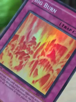 1st Edition Holo ☄ YuGiOh BIG BURN Super Rare ** IOC-047 ** NM/VLP - Image 3