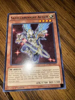 Yugioh! HP Satellarknight Altair - DUEA-EN019 - Rare - 1st Edition Heavily Playe - Image 1